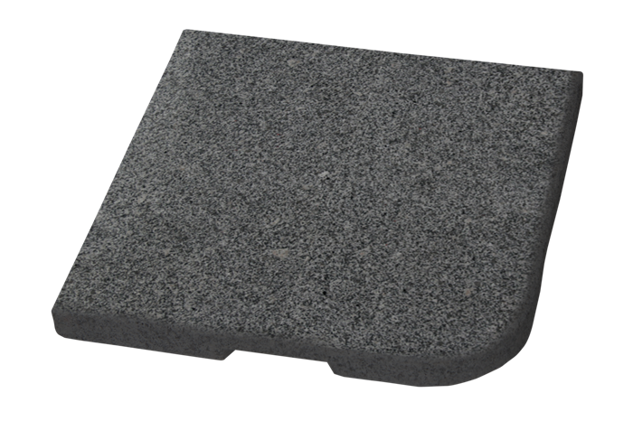 Abetone granitsten mørk til hængeparasol 