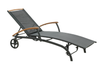 Andy solvogn sort med teak 