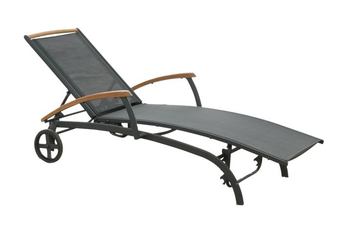 Andy solvogn sort med teak 