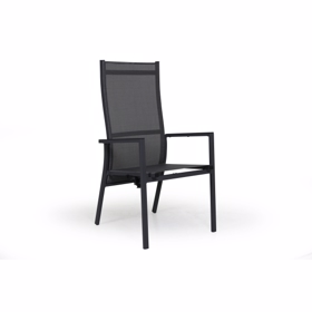 Avanti positionsstol sort med teak armlæn