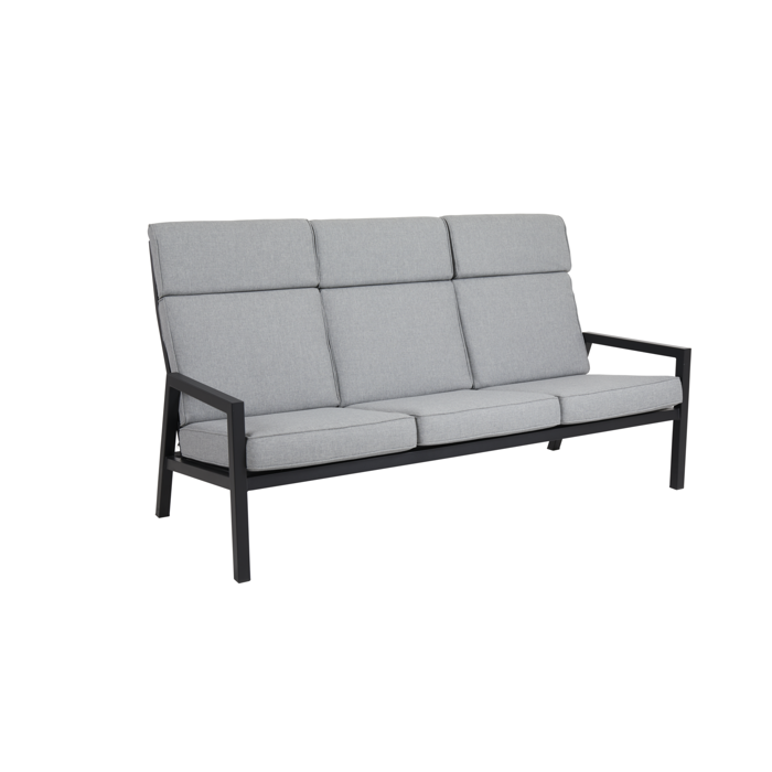 Belfort 3-pers. sofa sort - Loungemøbler - Brafab - Enggården Havemøbler