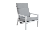 Belfort lounge pos.stol hvid