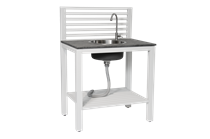 Bellac udekøkken med vask - hvidt 