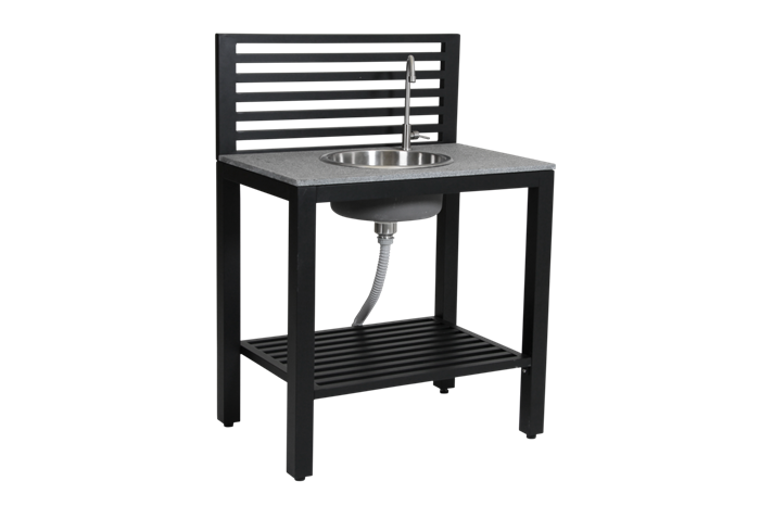 Bellac udekøkken modul med vask - sort 