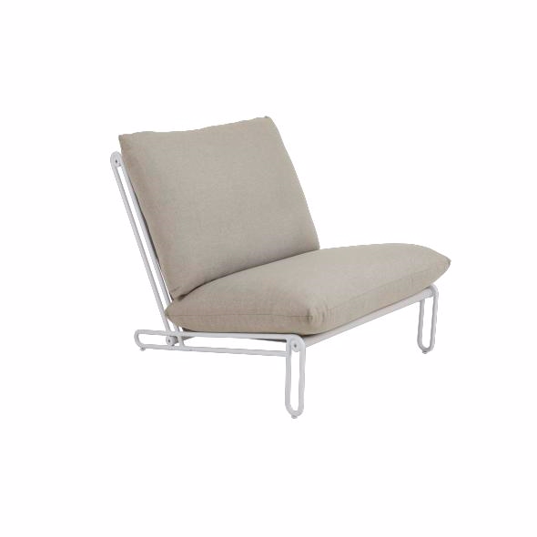 Blixt stol hvid-sand - Loungemøbler - Brafab - Enggården Havemøbler