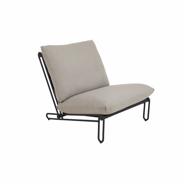 Blixt stol sort-sand - Loungemøbler - Brafab - Enggården Havemøbler