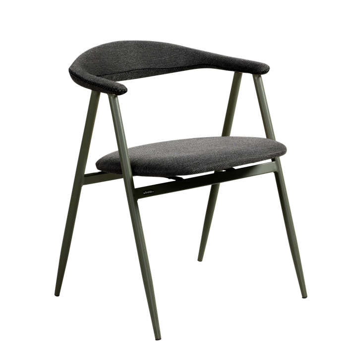 Boi stabelstol nordic green sort sæde