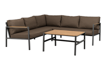 Cap hjørnesofa Antracit 4-pers.