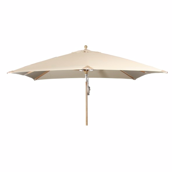 Como parasol 3×3 m Natur – Diverse > Haveparasol – Brafab – Enggården Havemøbler