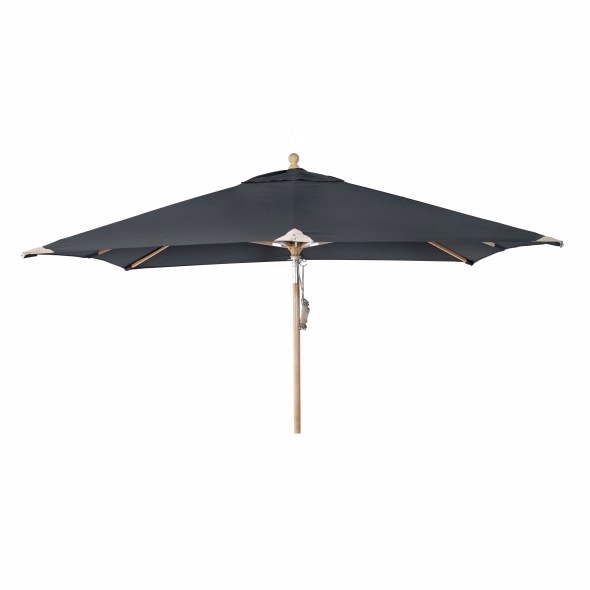 Como parasol 3x3 m Sort - Diverse > Haveparasol - Brafab - Enggården Havemøbler