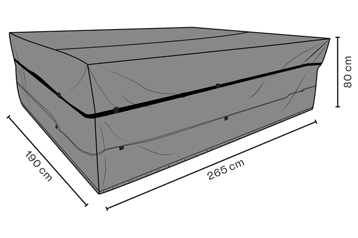 Cover havebord 265 x 190cm