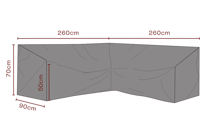 Cover hjørnesofa 260x260 cm