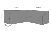 Cover hjørnesofa 225x225 cm