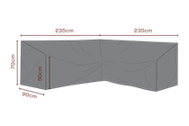 Cover til hjørnesofa 235 x 235