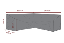 Cover Glendon hjørnesofa 260x260 cm