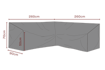 Cover hjørnesofa 260x260 cm