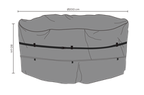 Cover rundt bord Ø2m