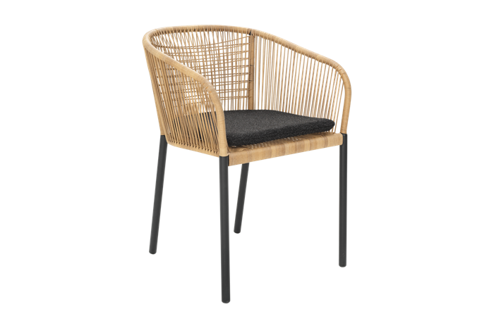 Delta stabelstol Natur/antracit