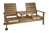 Du og jeg bænk Brun