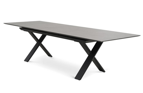 Elba udtræksbord grå