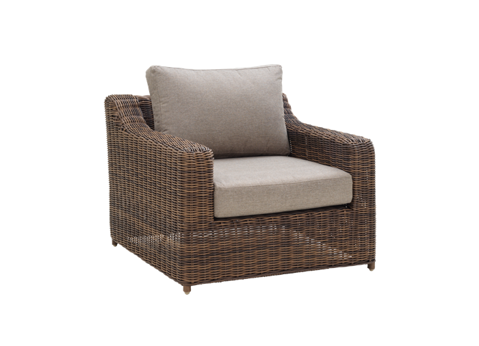 Glendon loungestol brun med all weather hynde