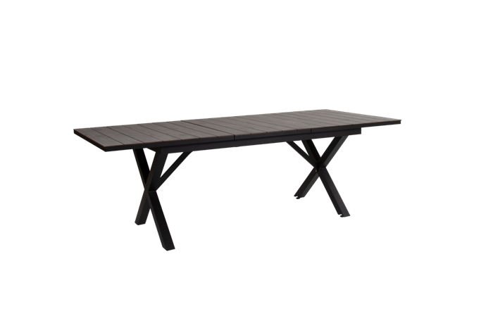 Hillmond 166 cm grå plade sort stel.