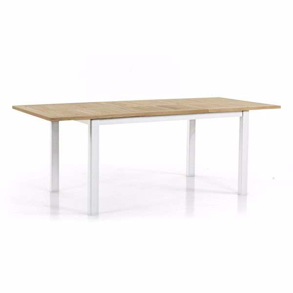 Lyon teak bord 152 / 210 cm Hvidt  - Havebord - Brafab - Enggården Havemøbler