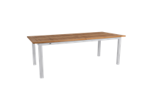 Lyon  teak bord 224 / 304 cm lysegråt
