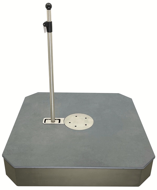 Liro 100kg antracit til hængeparasol - Diverse > Parasolfødder - NerTes - Enggården Havemøbler