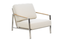 Naos Loungestol stainless steel/Dot Beige