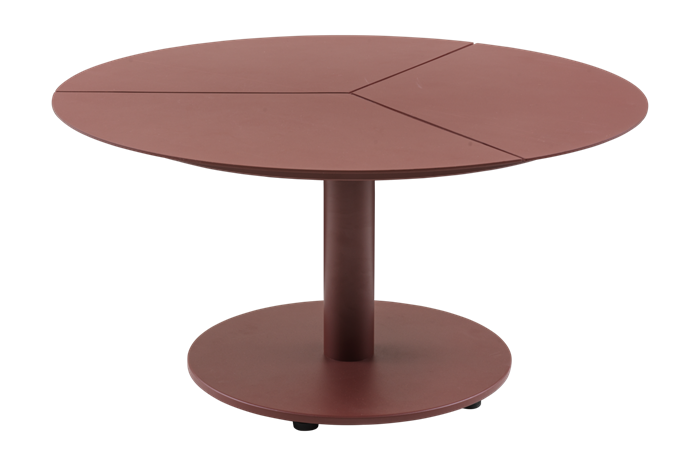 Peace loungebord ZinRed H46cm - Havebord > Runde haveborde - Brafab - Enggården Havemøbler