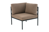 Reno Hjørnemodul Sort / Raw Peanut