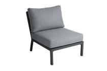 Samvaro Centermodul til Samvaro Hjørnesofa Antracit med lysegrå hynder.