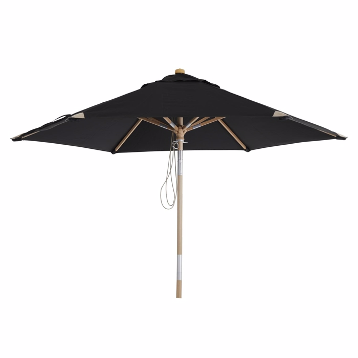 Billede af Trieste parasol 2,5m sort - Diverse > Haveparasol - Brafab - Enggården Havemøbler