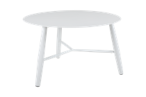 Vannes loungebord Ø75 hvidt